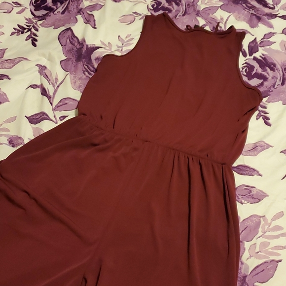 Burgundy romper - Picture 3 of 6